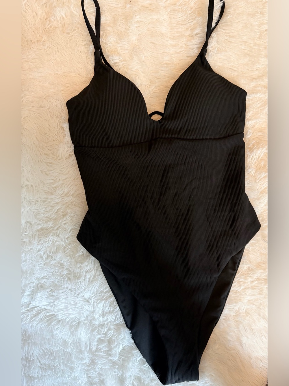 Epiphany LA Push-Up & Tummy Control Ribbed One Piece Swimsuit - Black - Picture 3 of 7